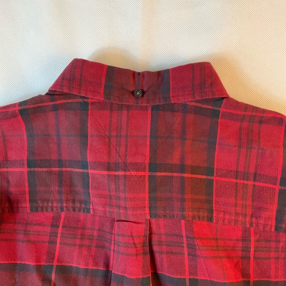 Tommy Hilfiger Men’s Brushed Twill Gingham Button Down Shirt Rouge XL MSRP $74 - Picture 8 of 10